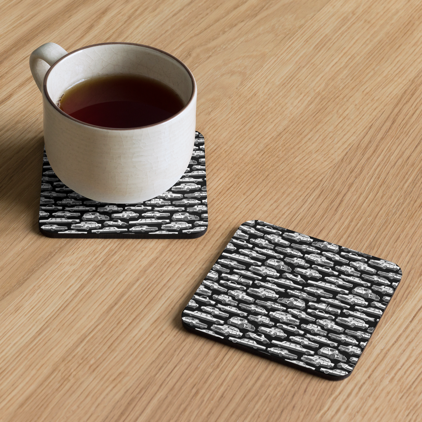 Vintage Car Pattern Coaster