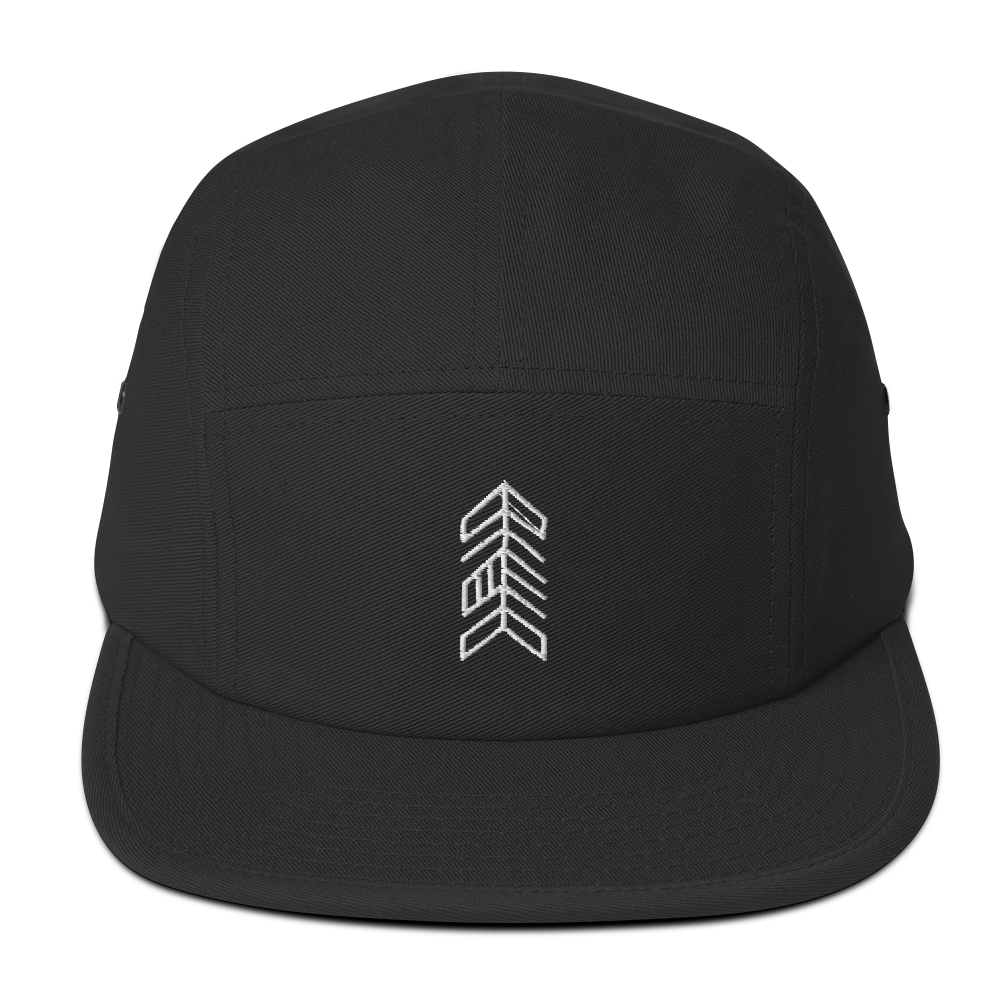 Minimalist Arrow Embroidered Black Cap
