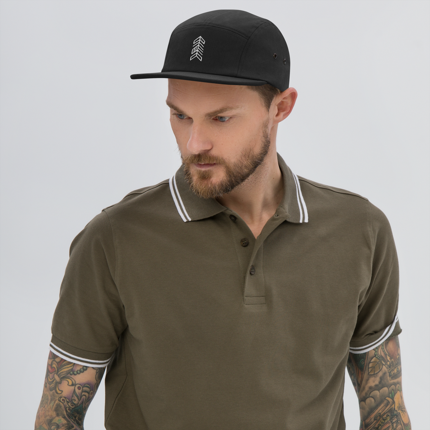 Minimalist Arrow Embroidered Black Cap