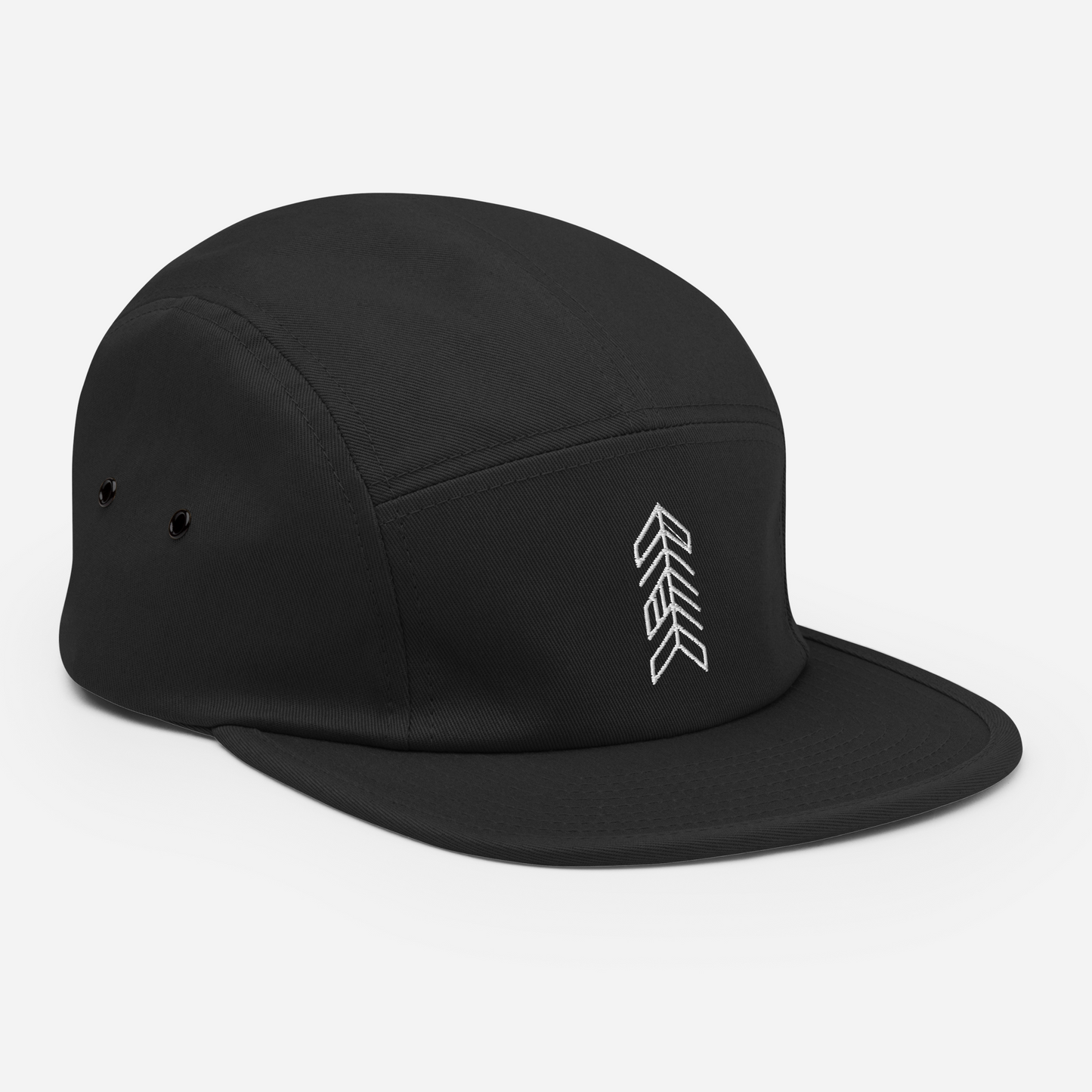 Minimalist Arrow Embroidered Black Cap