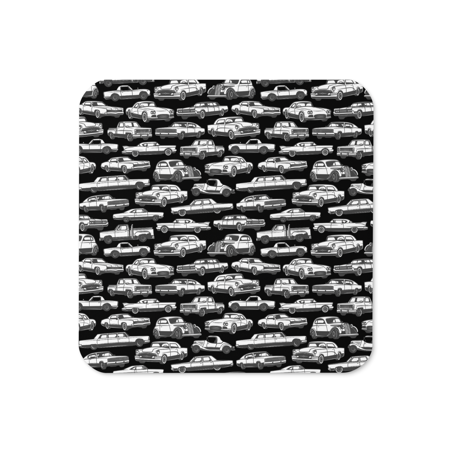 Vintage Car Pattern Coaster