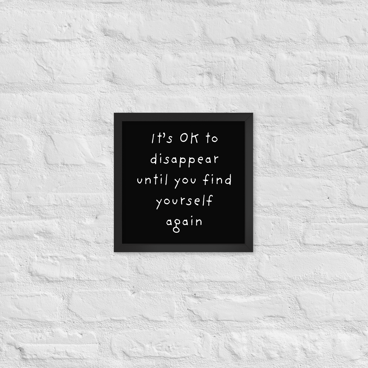 Quote Framed poster