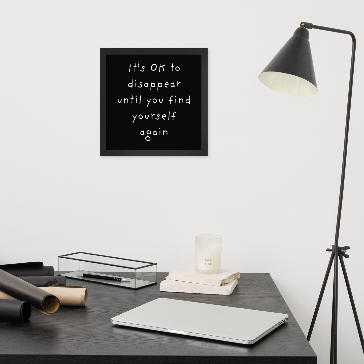 Quote Framed poster