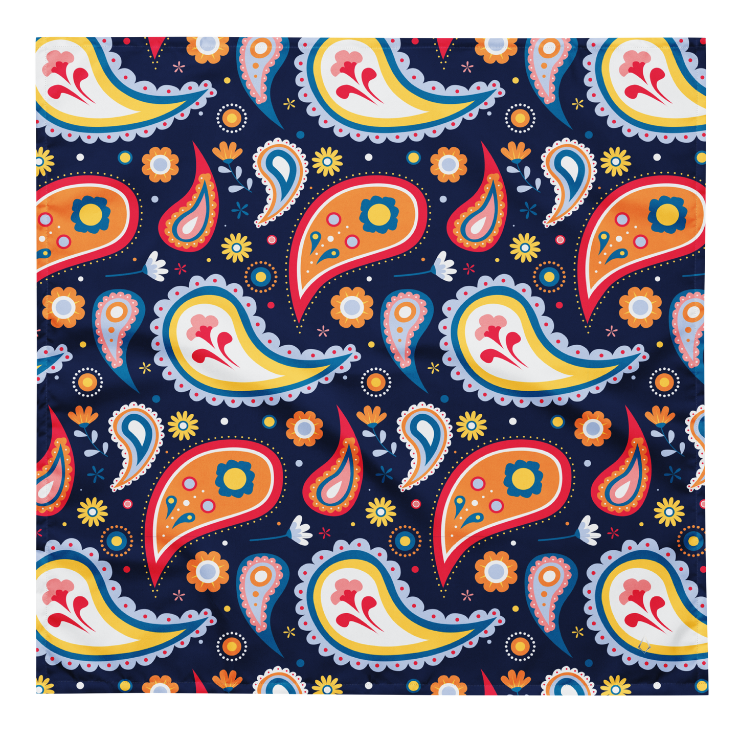 Colorful paisley bandana