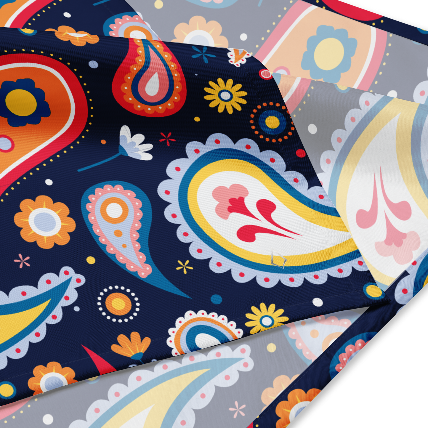 Colorful paisley bandana