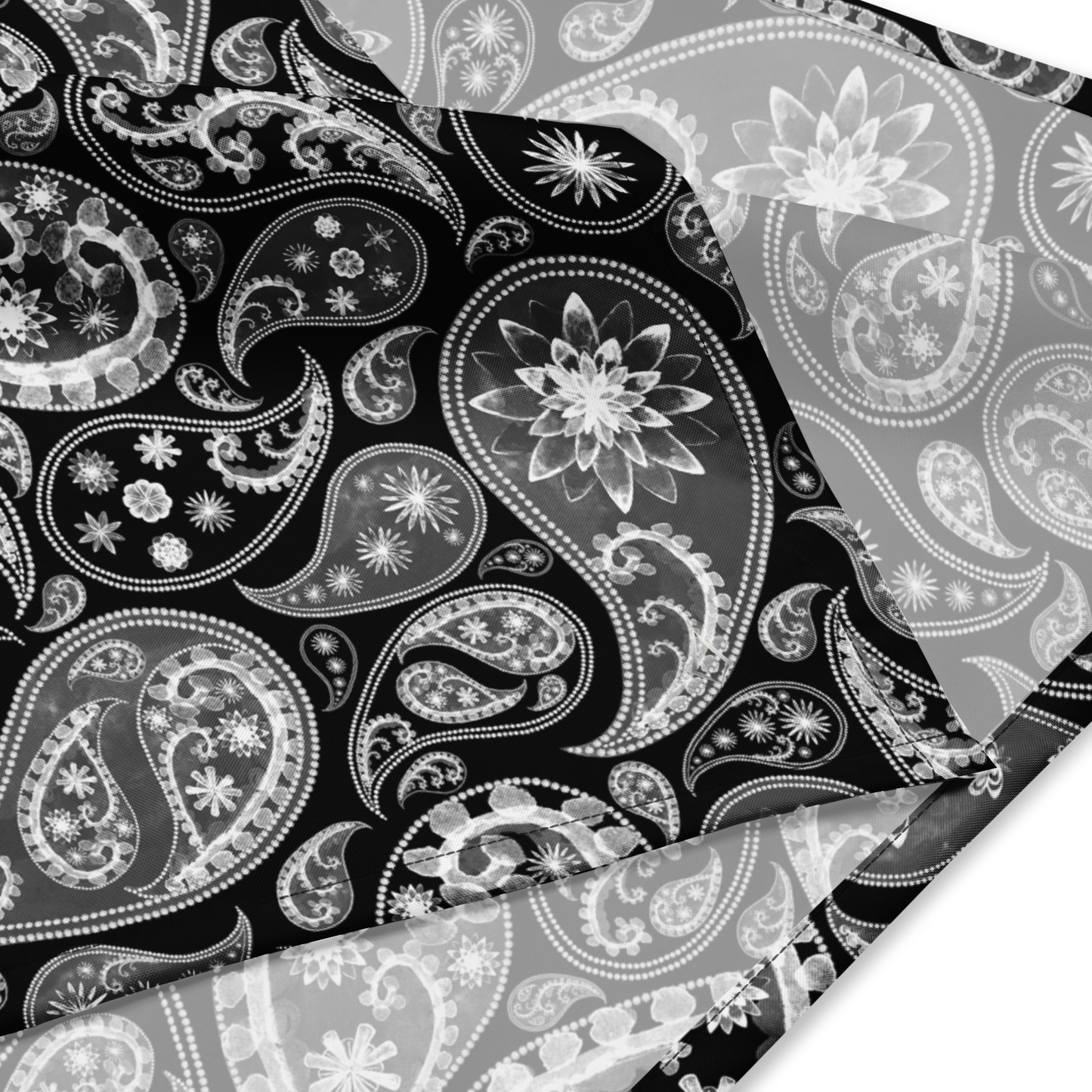 Black paisley bandana