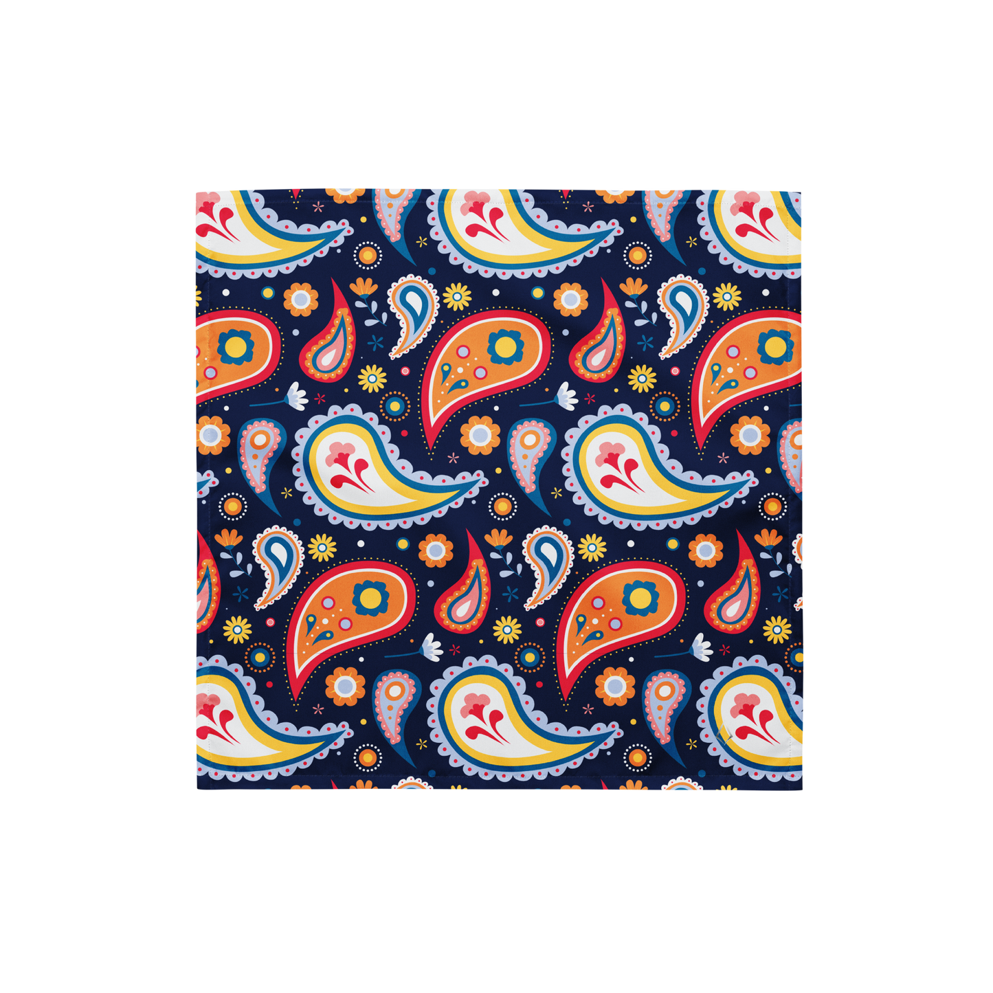 Colorful paisley bandana