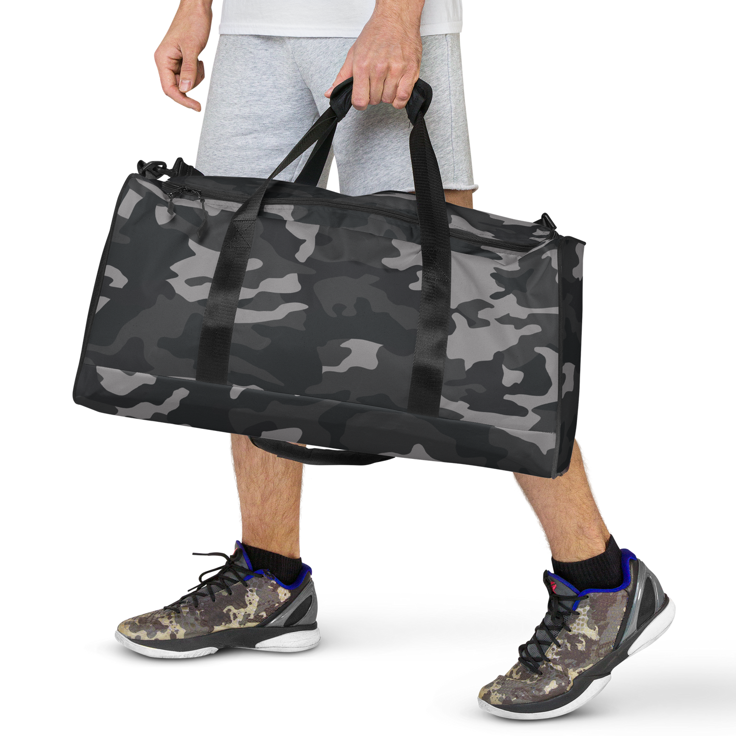 Black Camo Duffel Bag