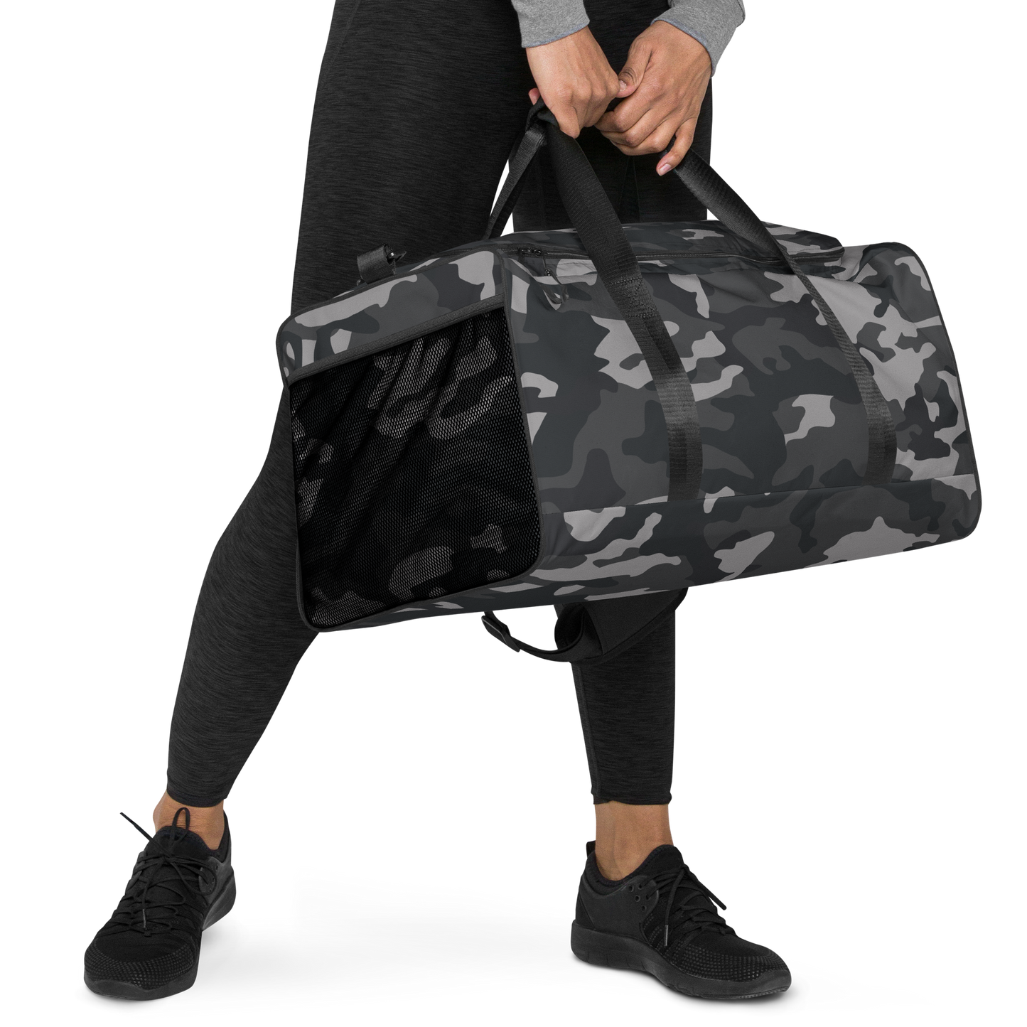 Black Camo Duffel Bag