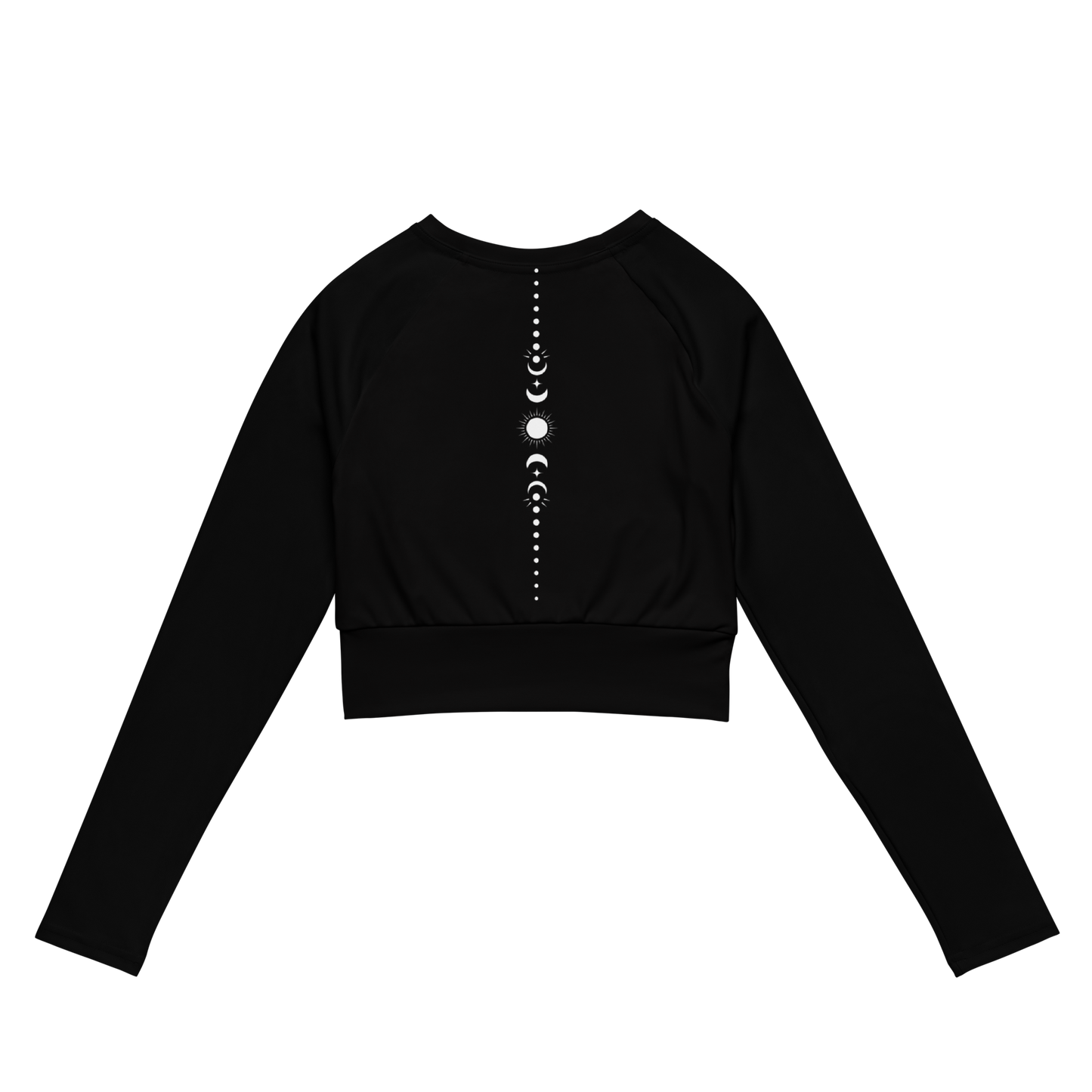 Moon long-sleeve crop top