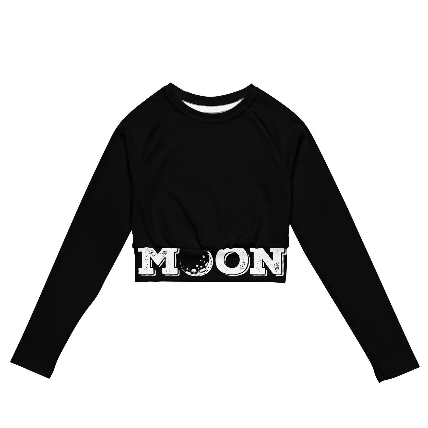 Moon long-sleeve crop top