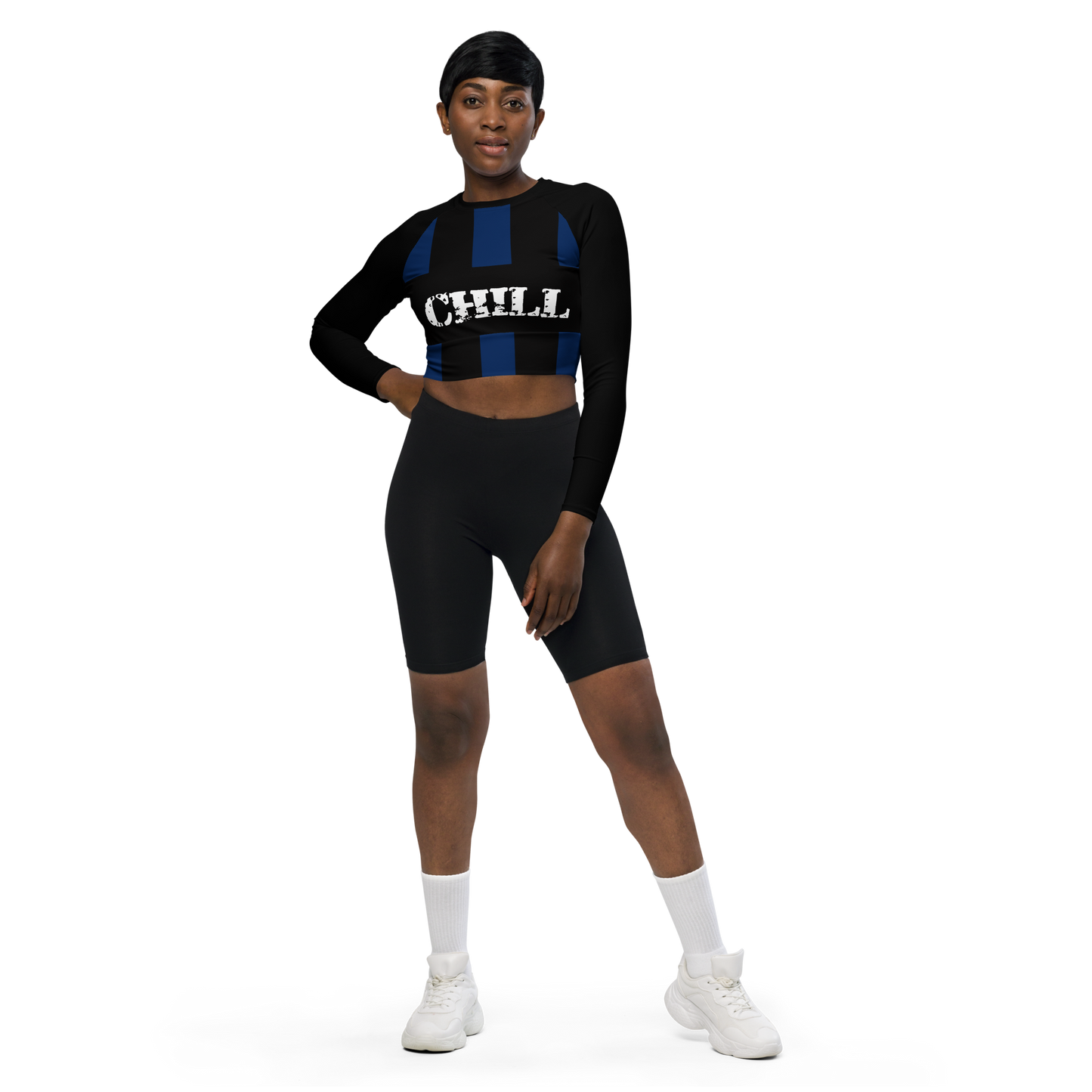 CHILL long-sleeve crop top