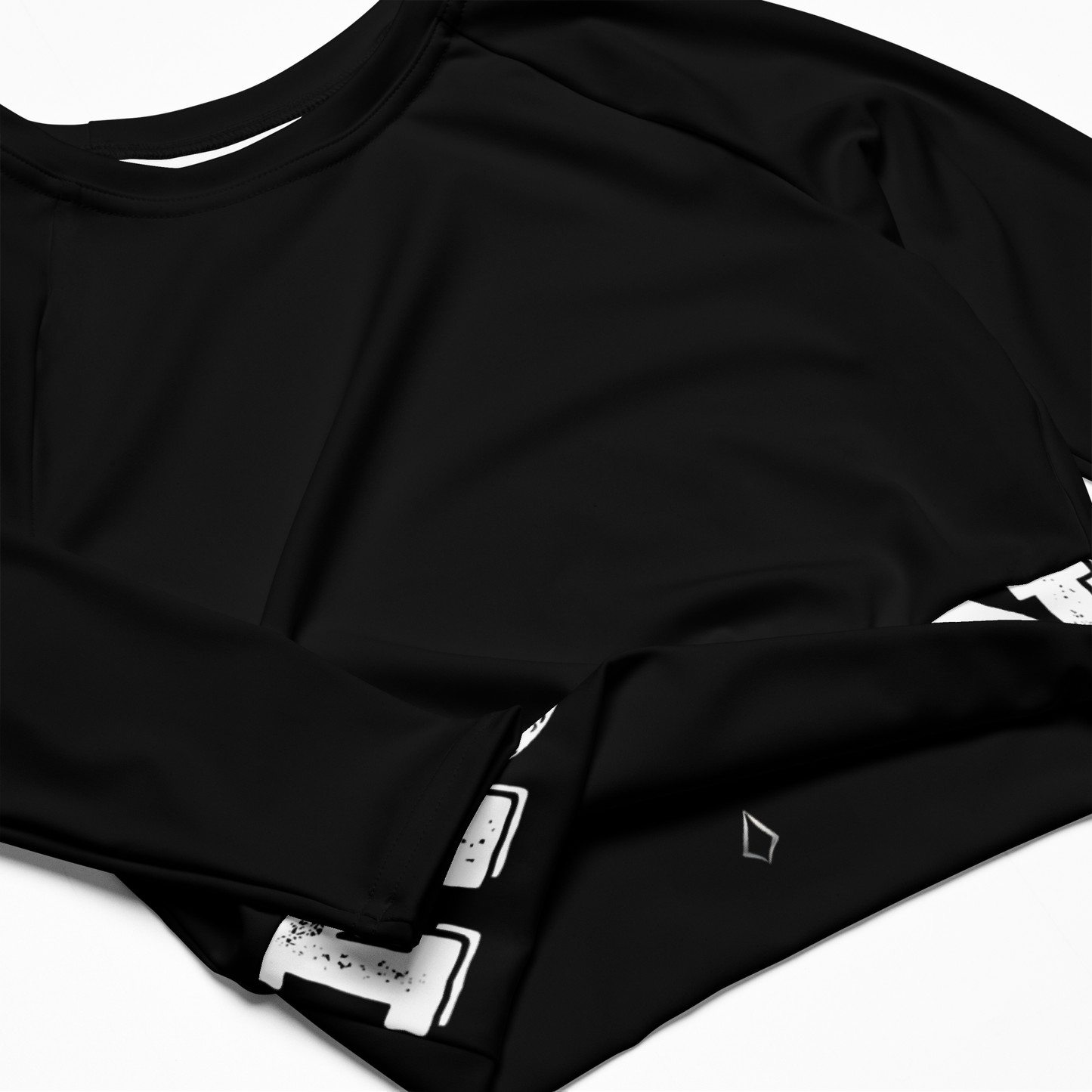Moon long-sleeve crop top