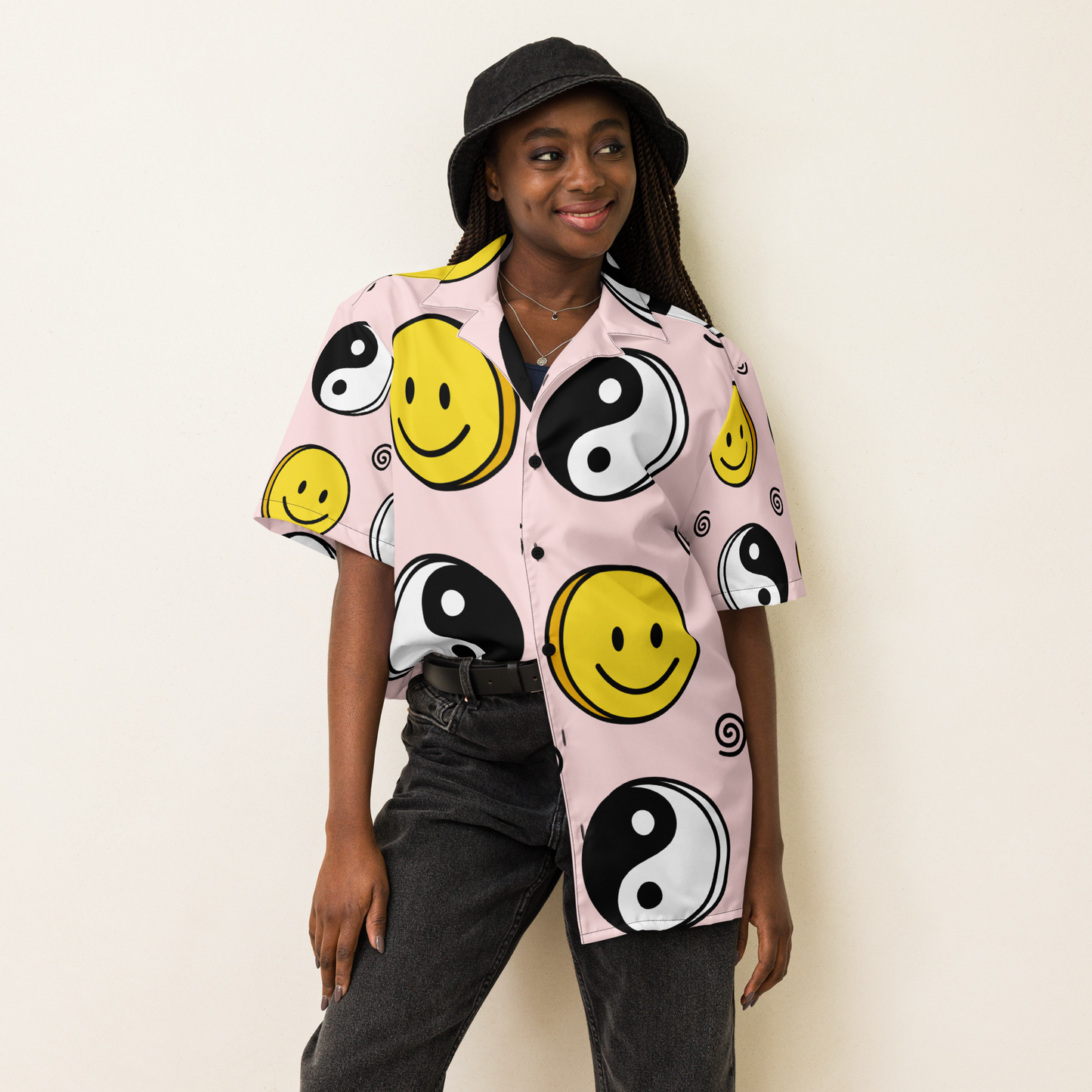 KungSmiley button shirt