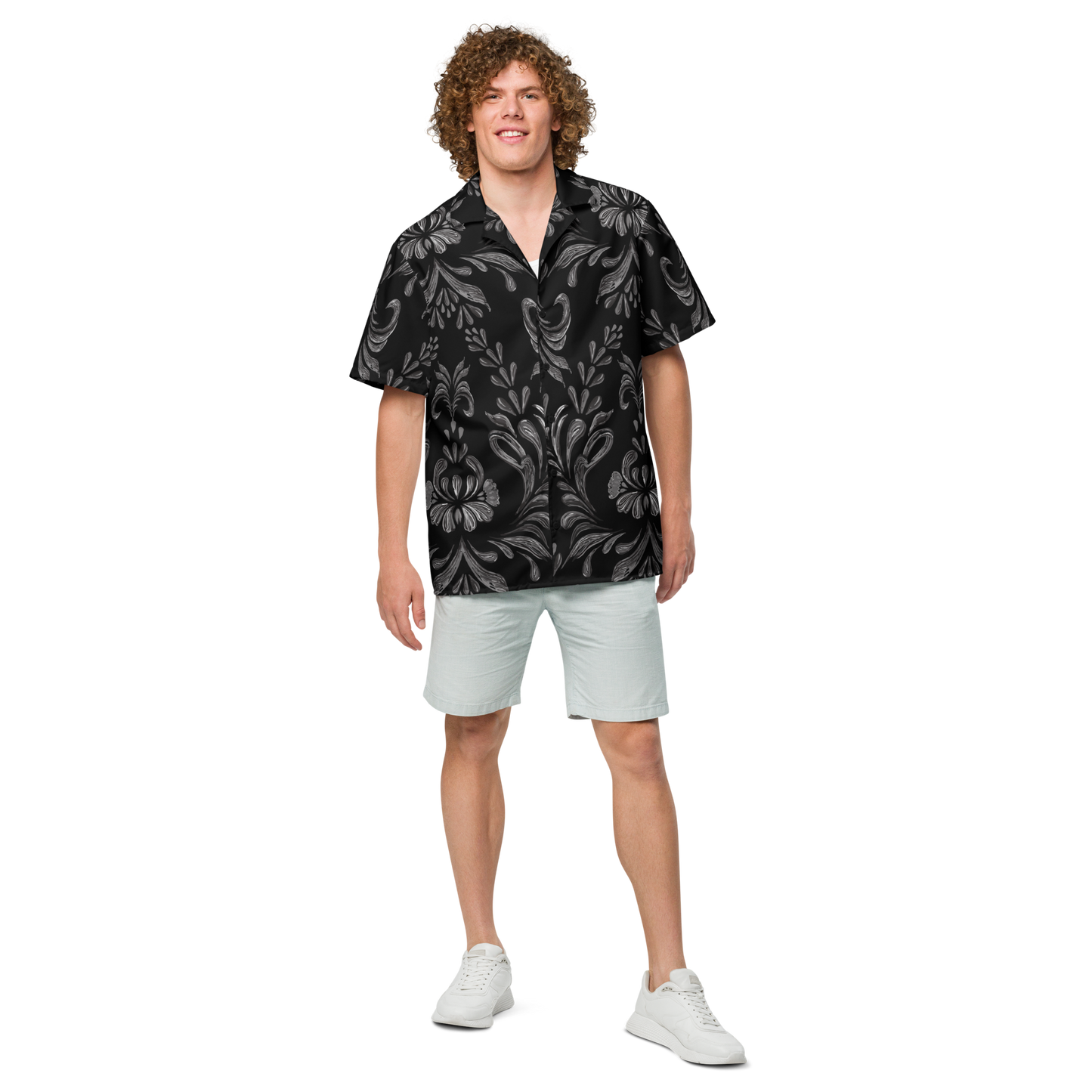Obsidian Fleur button shirt