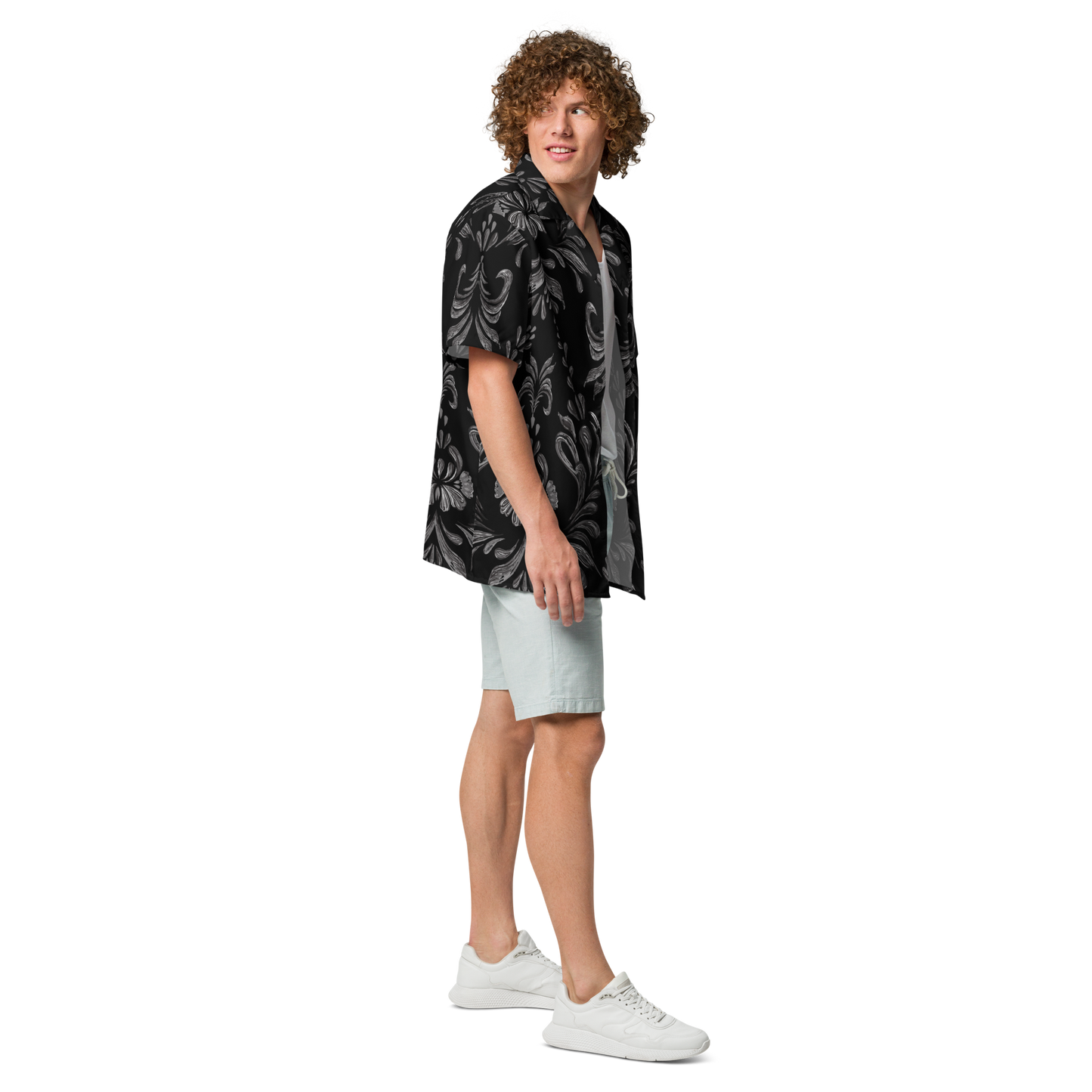 Obsidian Fleur button shirt