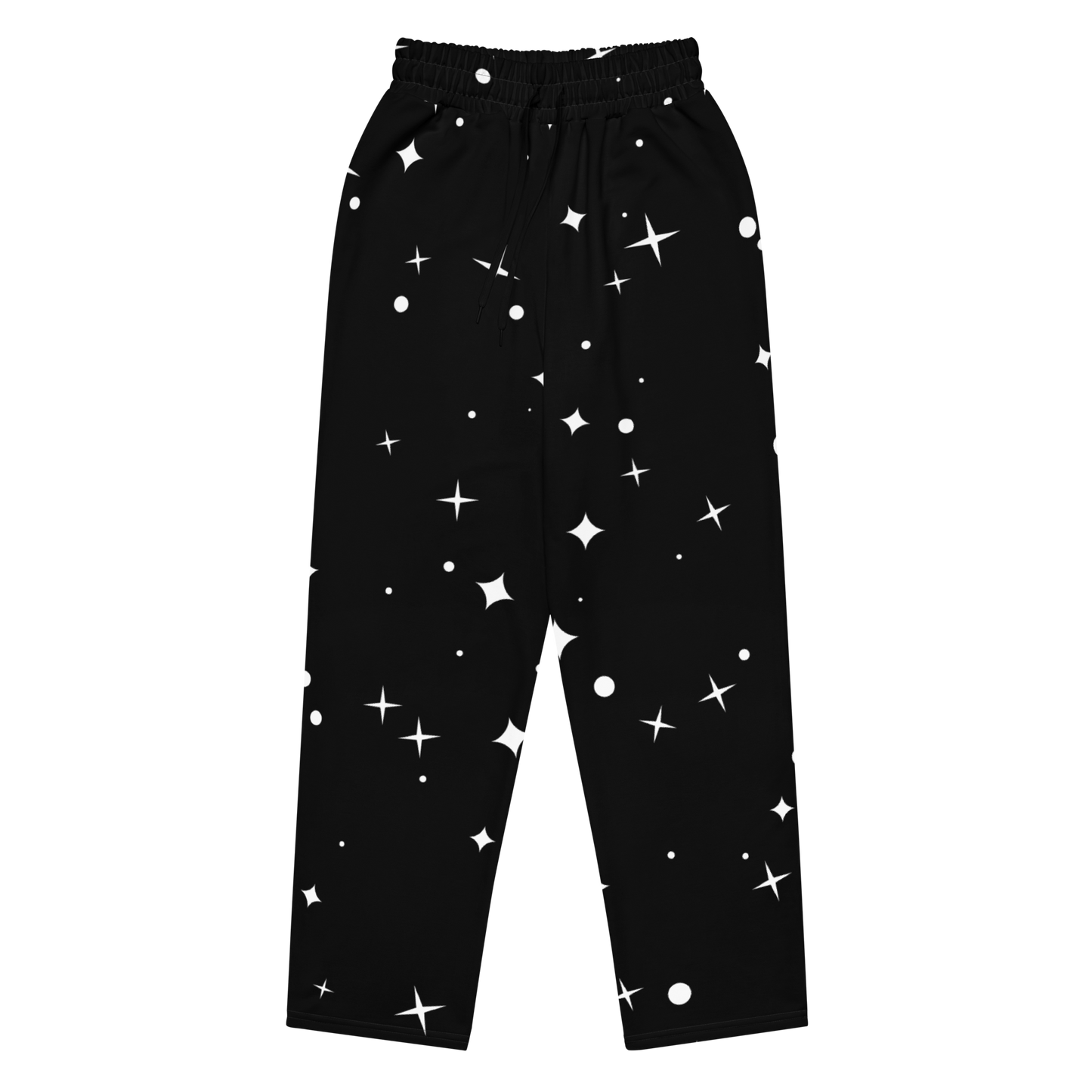 Black And White Stars Wide-leg joggers