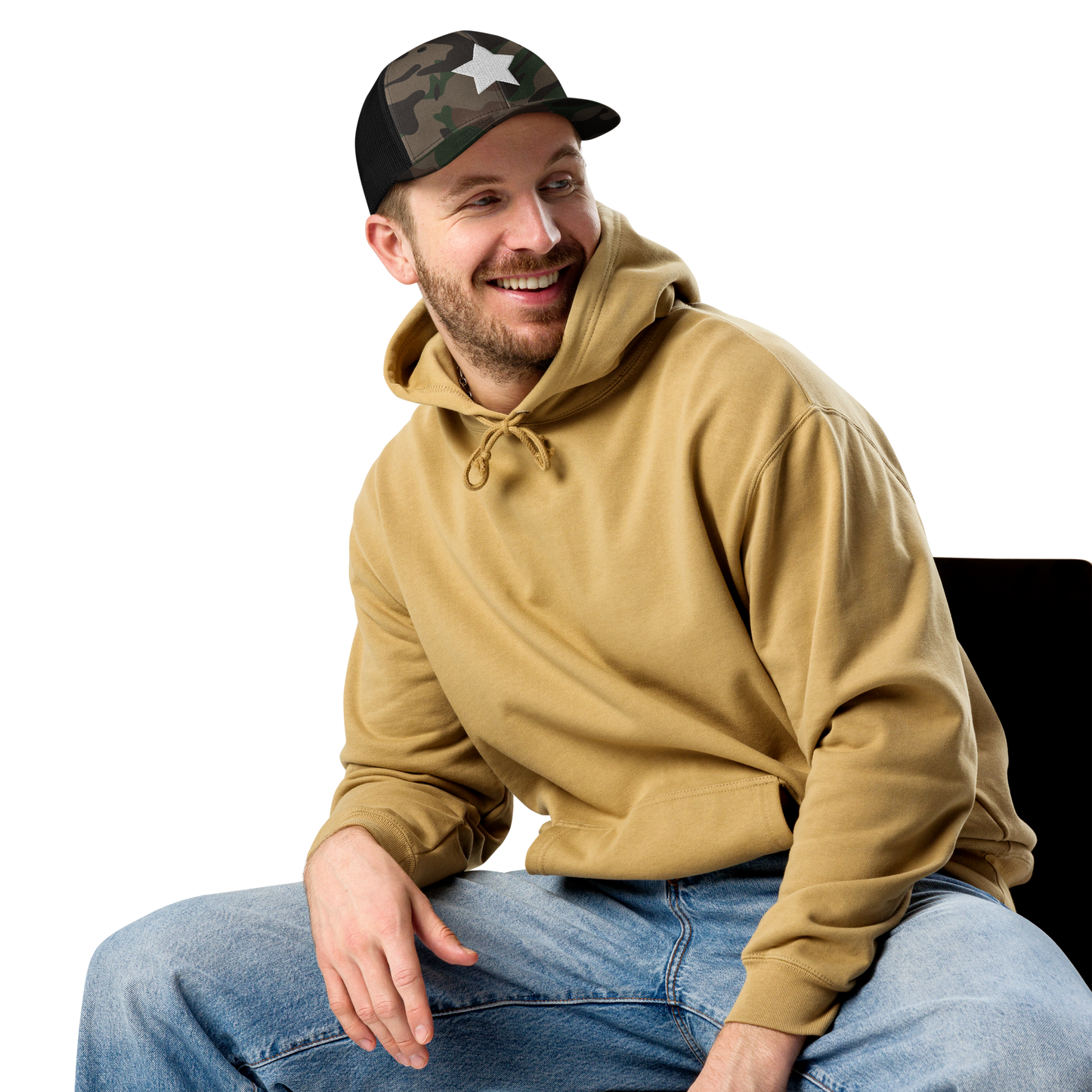 Star Camouflage trucker hat