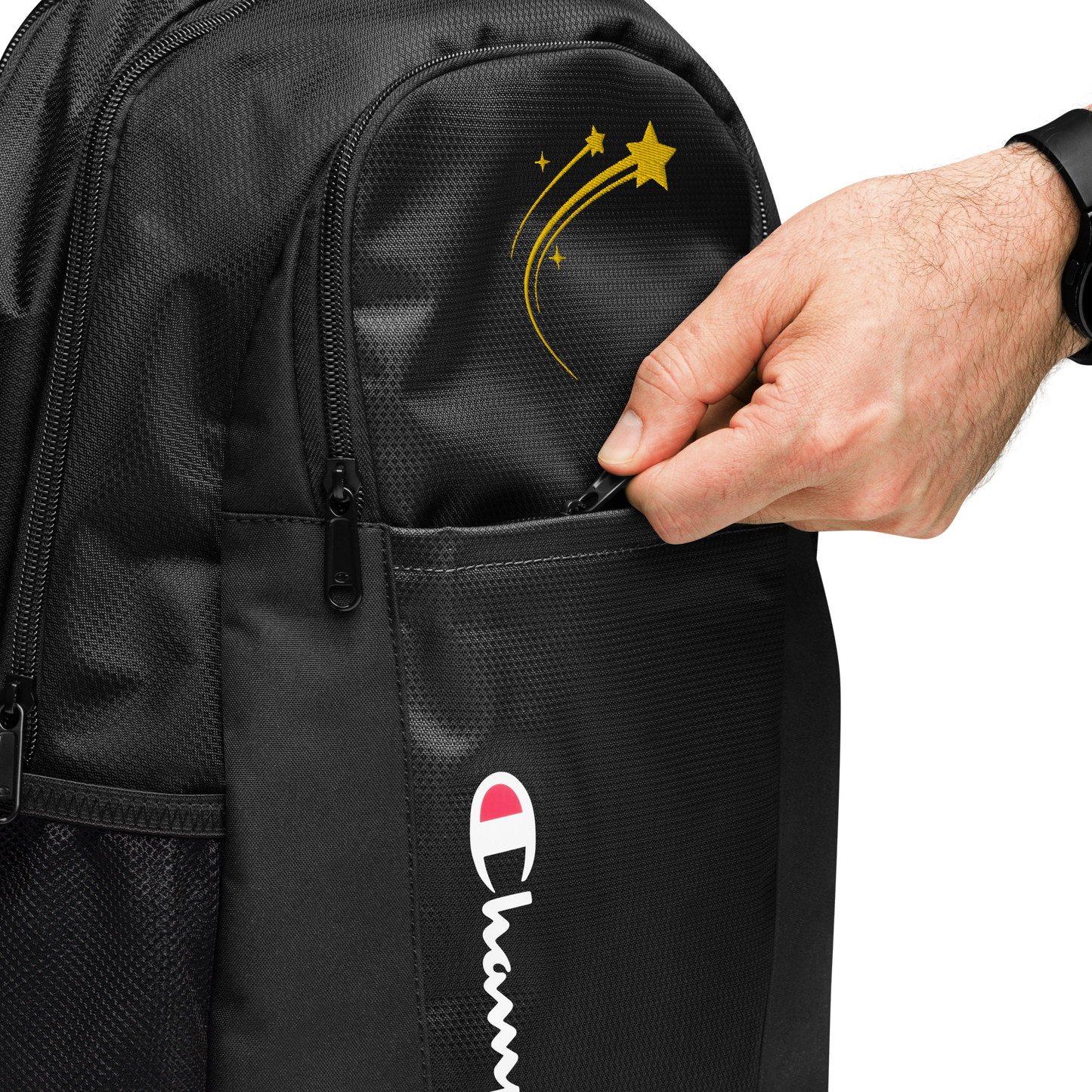 Gold stars Champion backpack