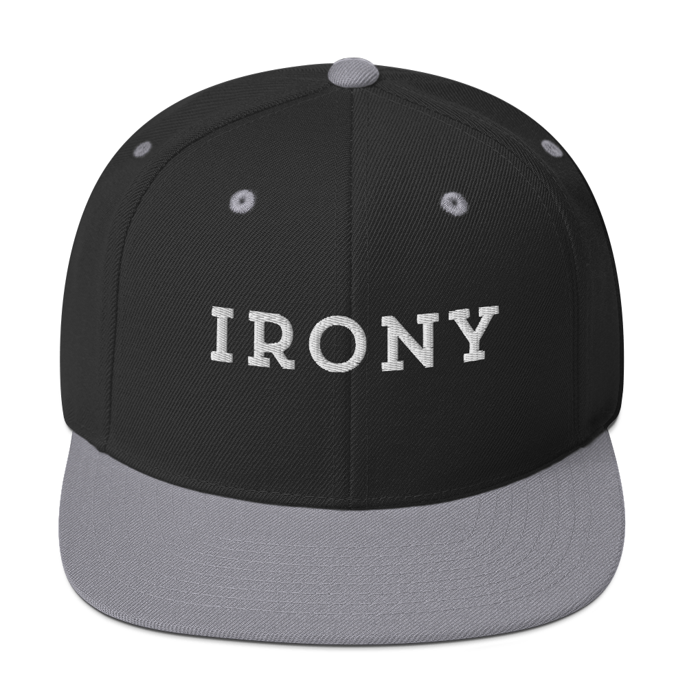 Irony black trucker Hat