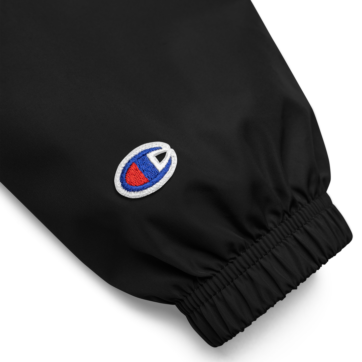 Obsidian chic Embroidered Champion Packable Jacket