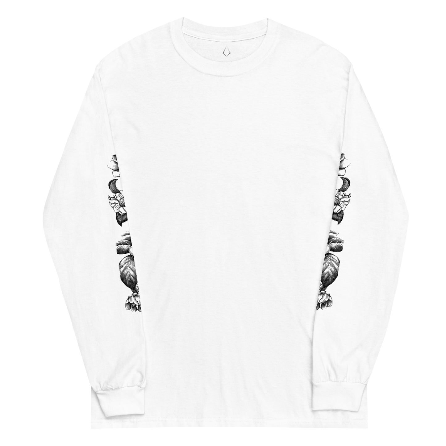 White Men’s Long Tattooed Sleeve Shirt