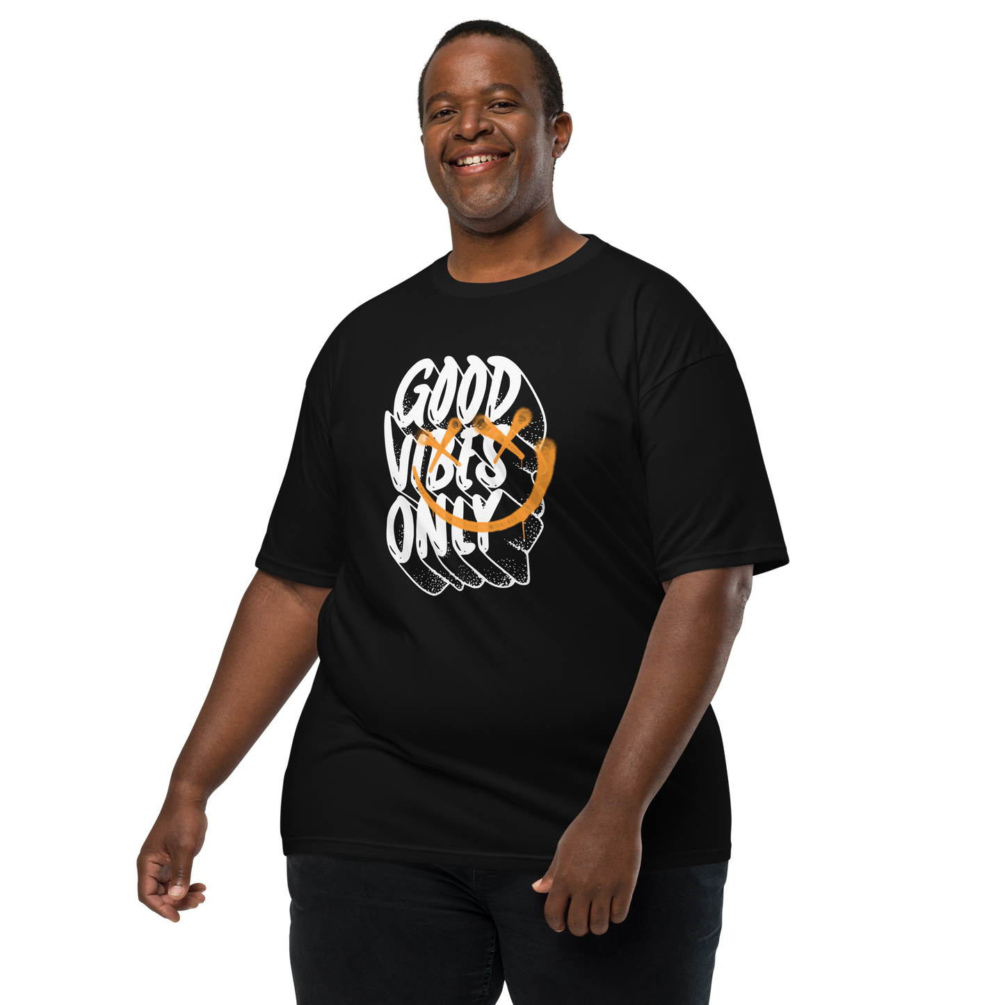 Good Vibes Only Men’s premium heavyweight tee