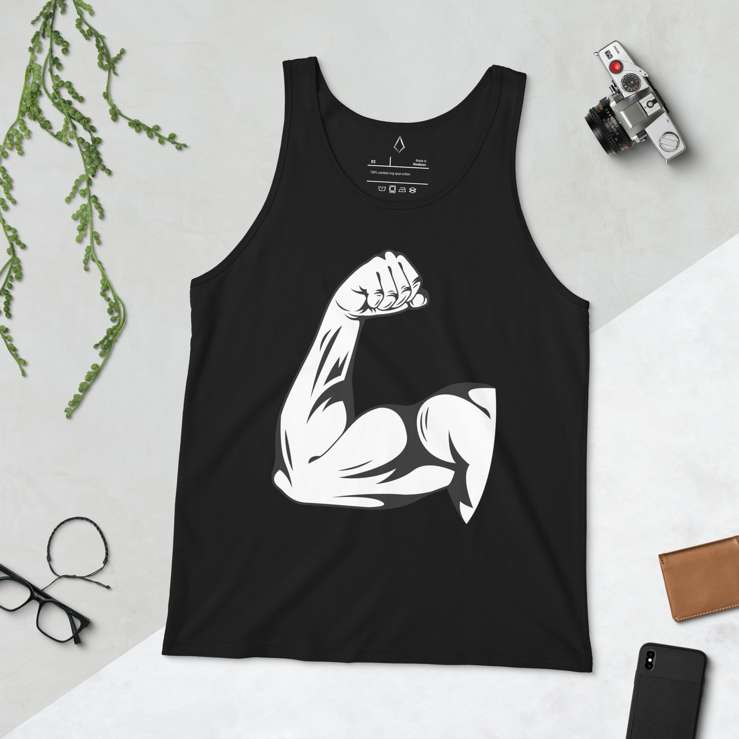 Bold Muscle Arm Graphic Tank Top