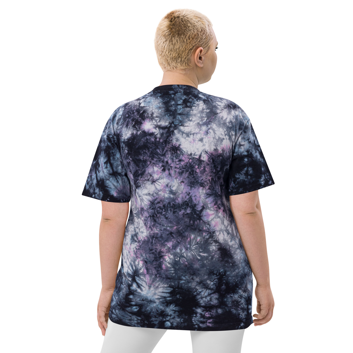 Psychedelic Skull Tie-Dye Oversized T-Shirt