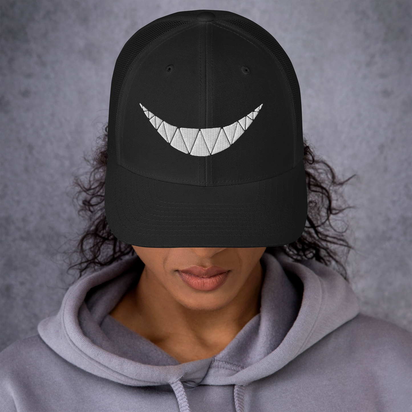 Creepy Smile Trucker Cap