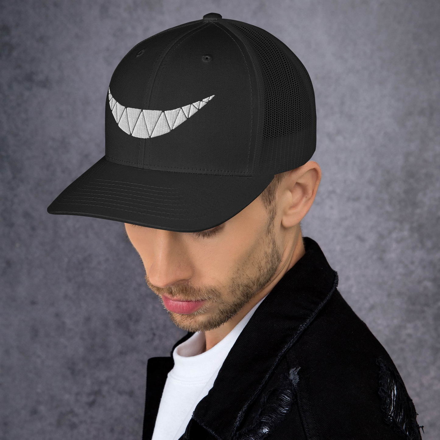 Creepy Smile Trucker Cap