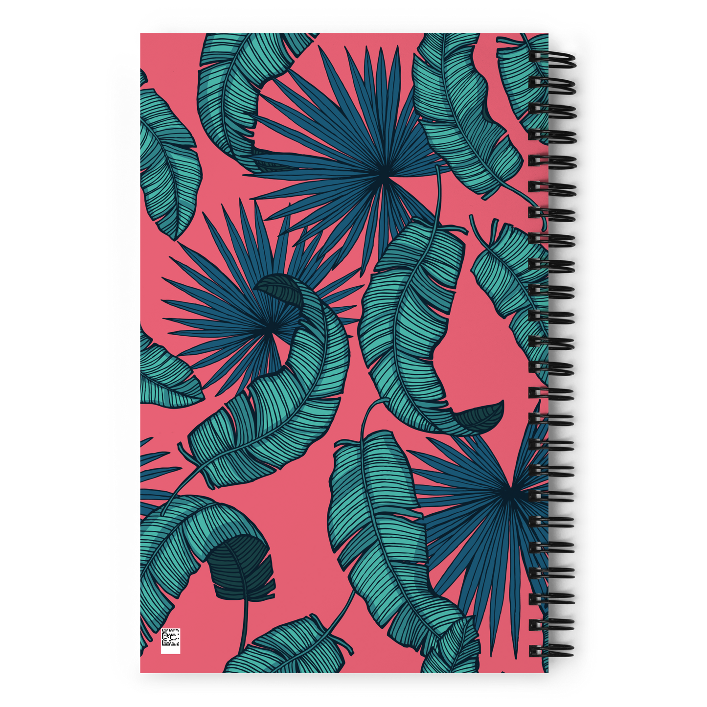 Tropical Leaf Pattern Spiral Notebook