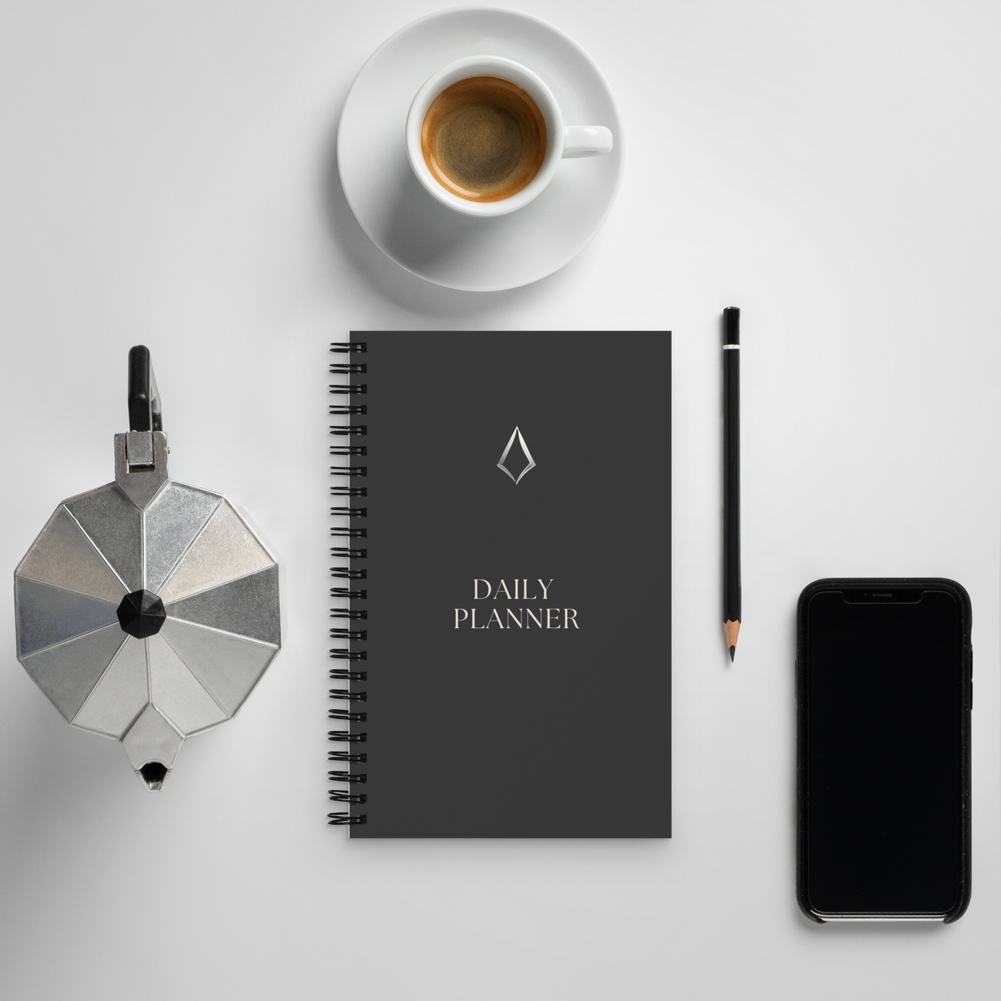 Elegant Black spiral Notebook