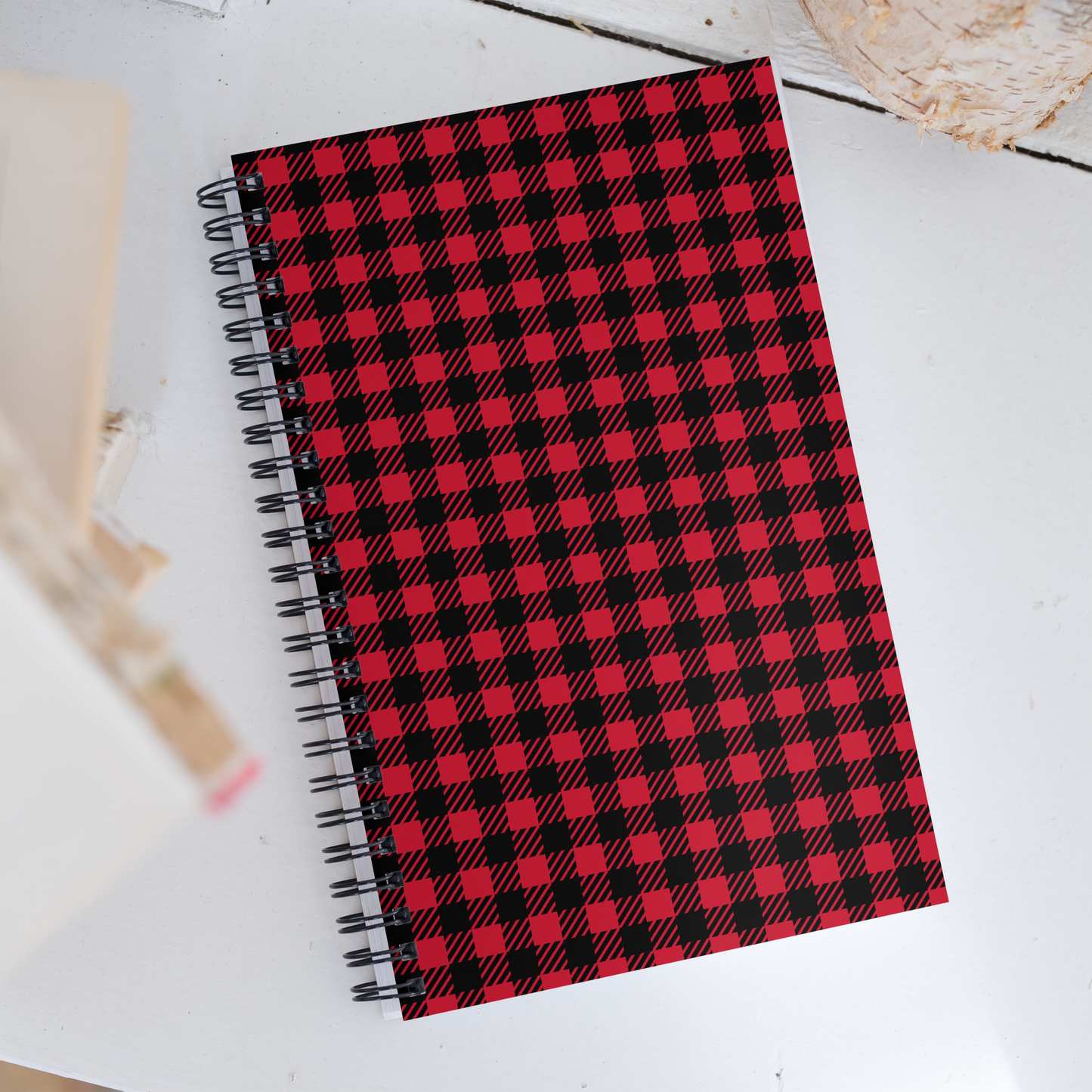 Buffalo Plaid Pattern Spiral Notebook