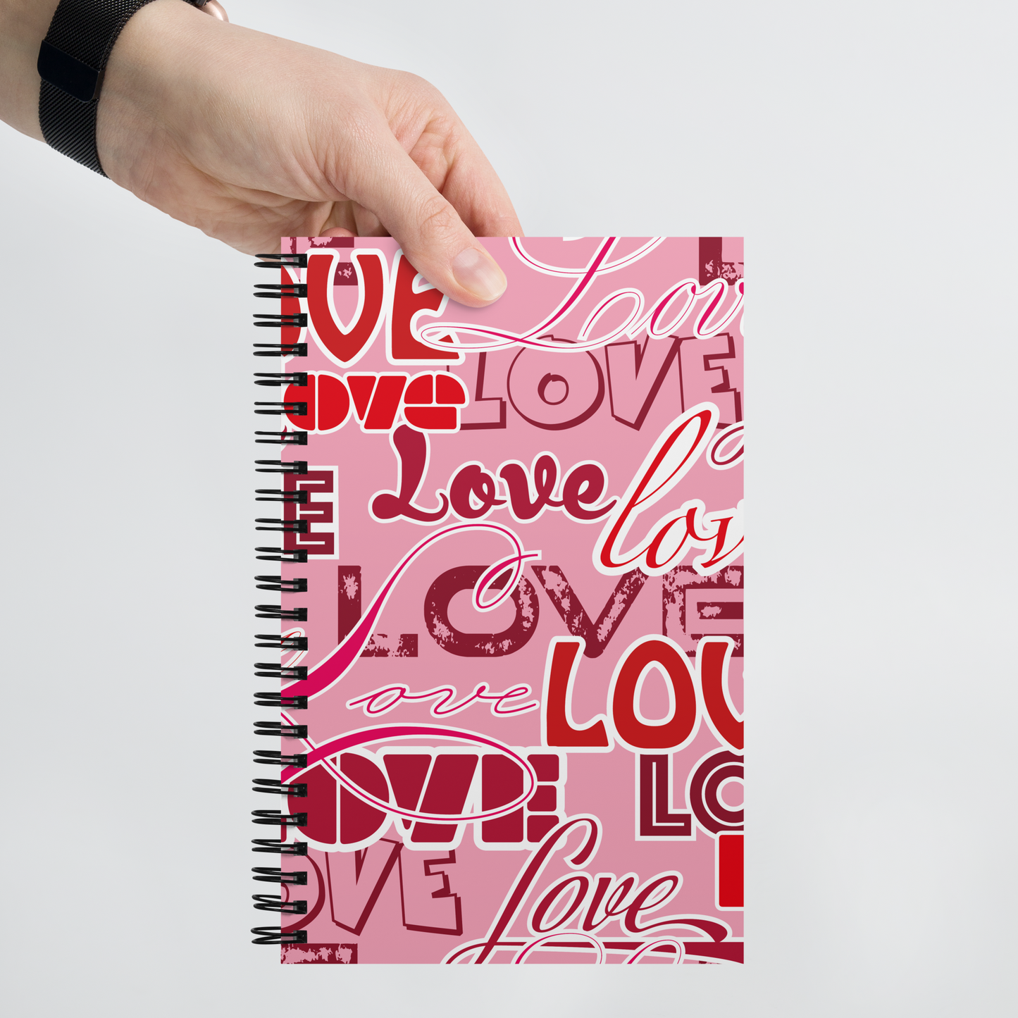 Love Spiral notebook