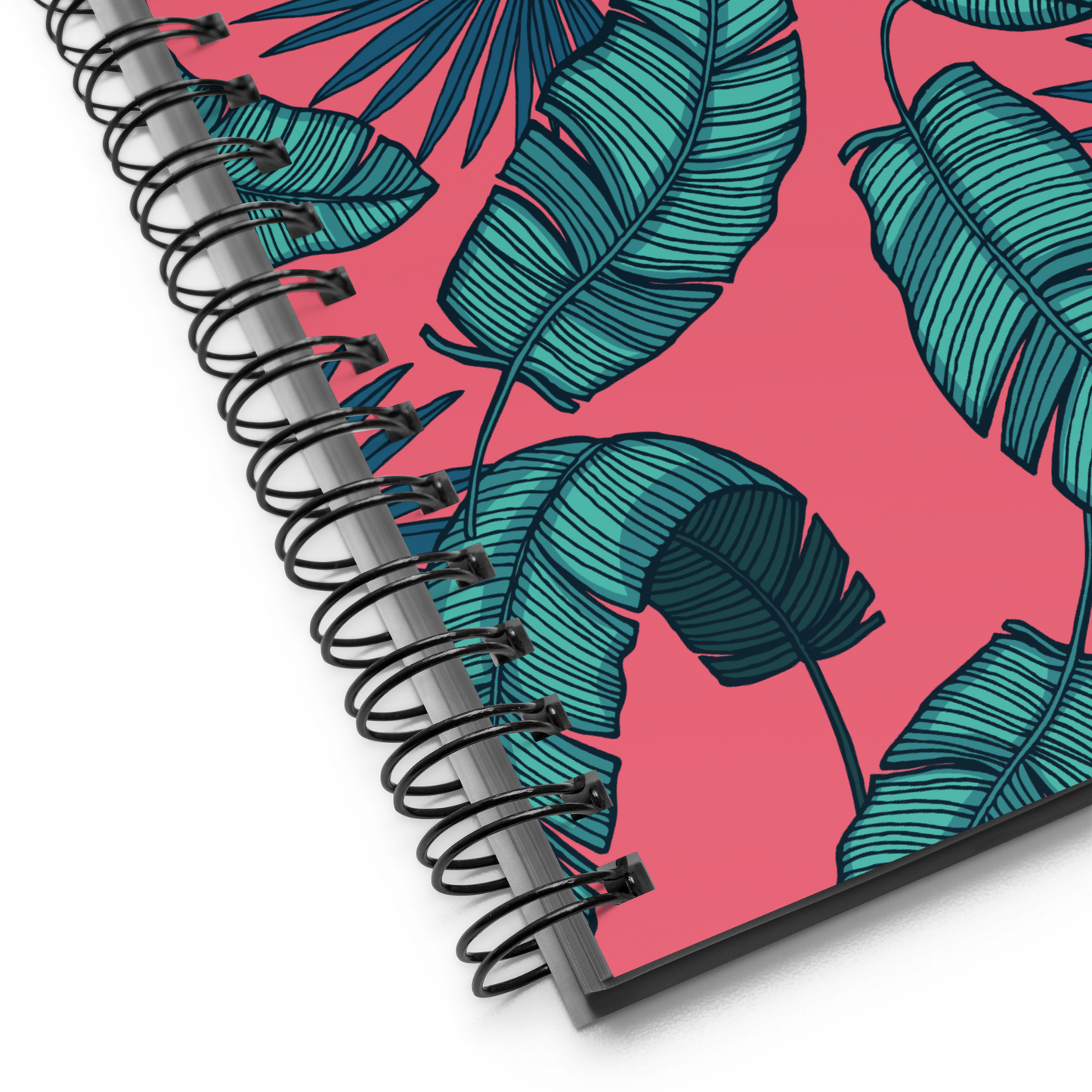 Tropical Leaf Pattern Spiral Notebook