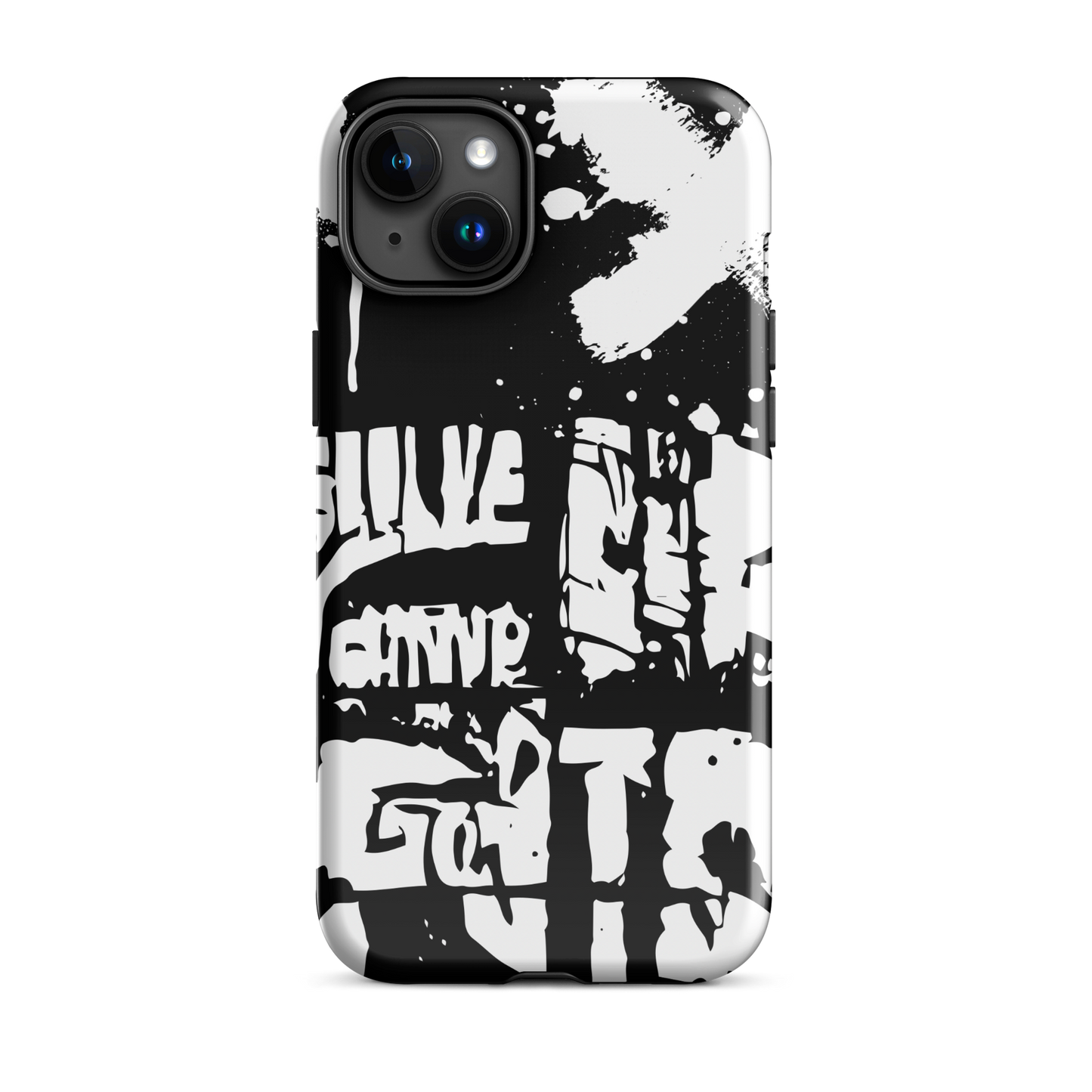 Graffiti Art Black and White Tough Case for iPhone®