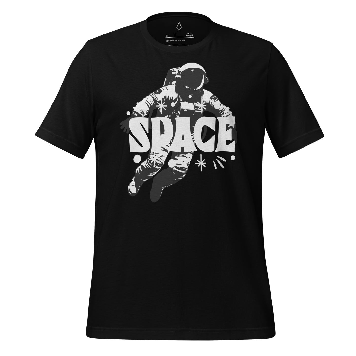Space man and stars t-shirt