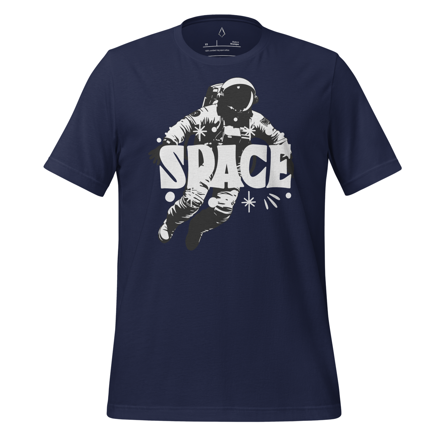 Space man and stars t-shirt