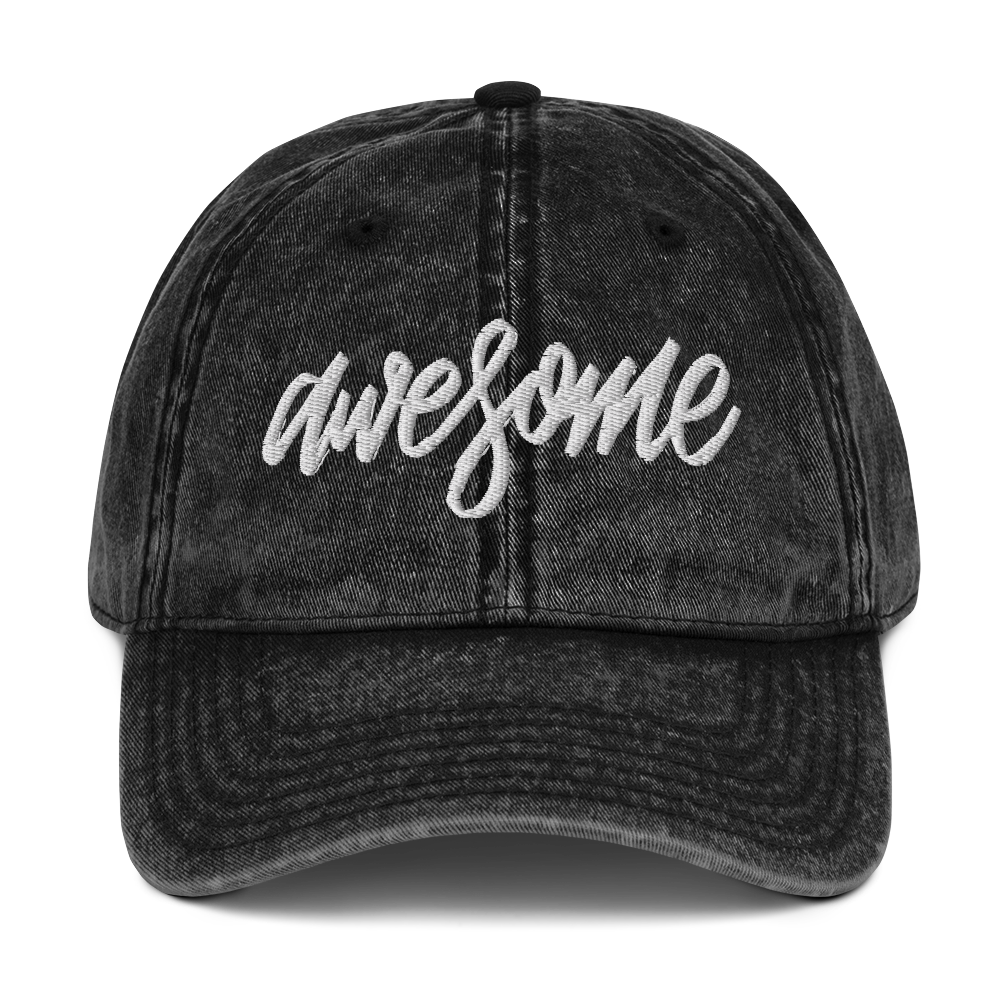 Awesome Vintage dad Twill Cap