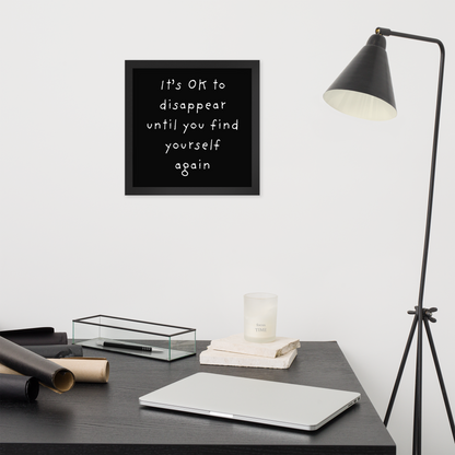 Quote Framed poster