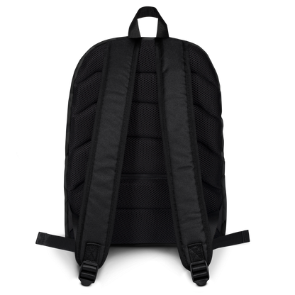 Geometric Black Backpack
