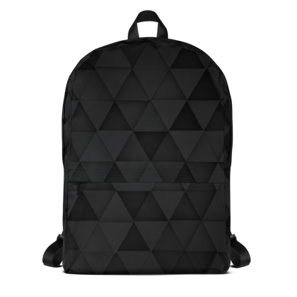 Geometric Black Backpack