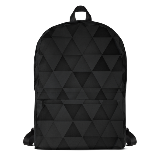 Geometric Black Backpack