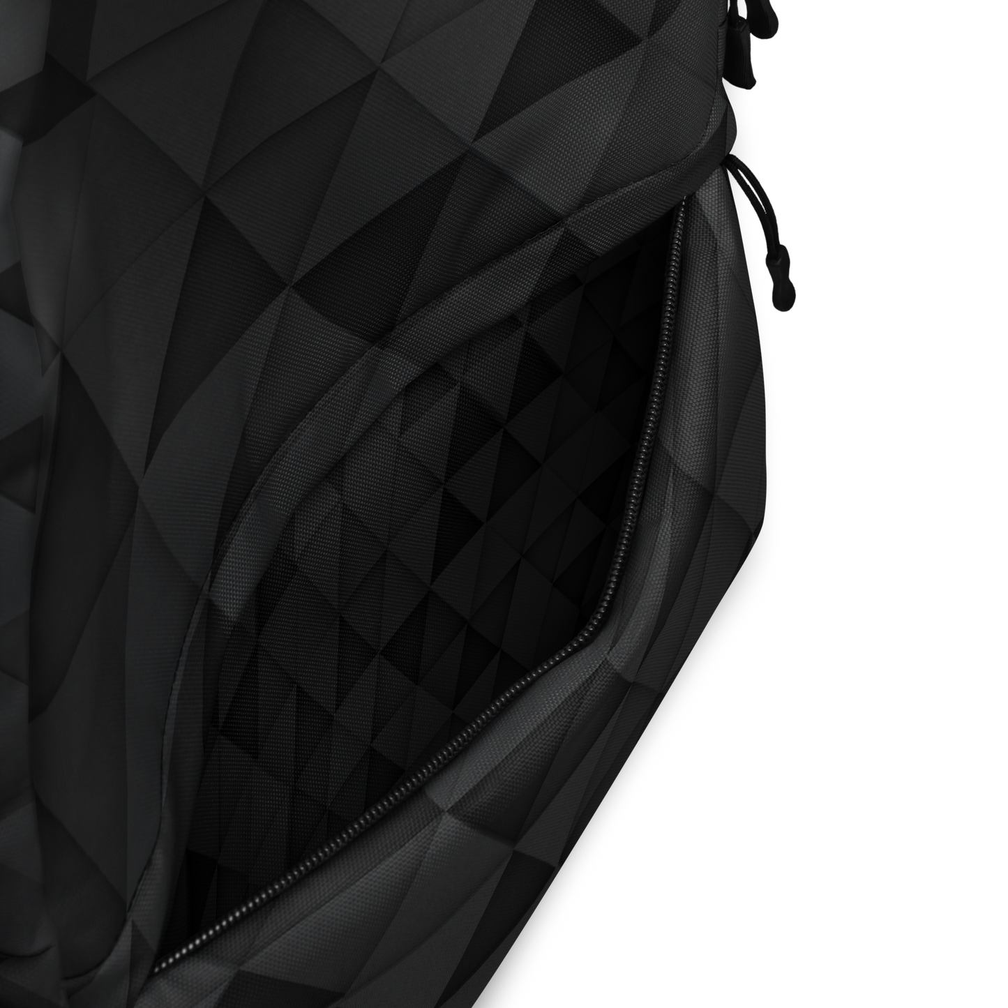 Geometric Black Backpack