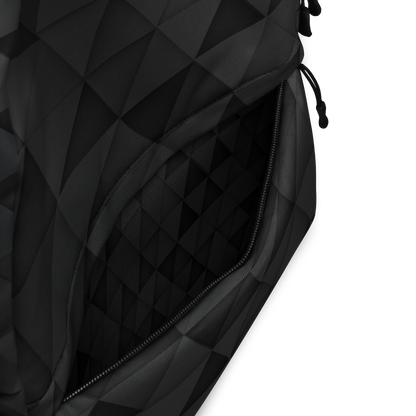 Geometric Black Backpack