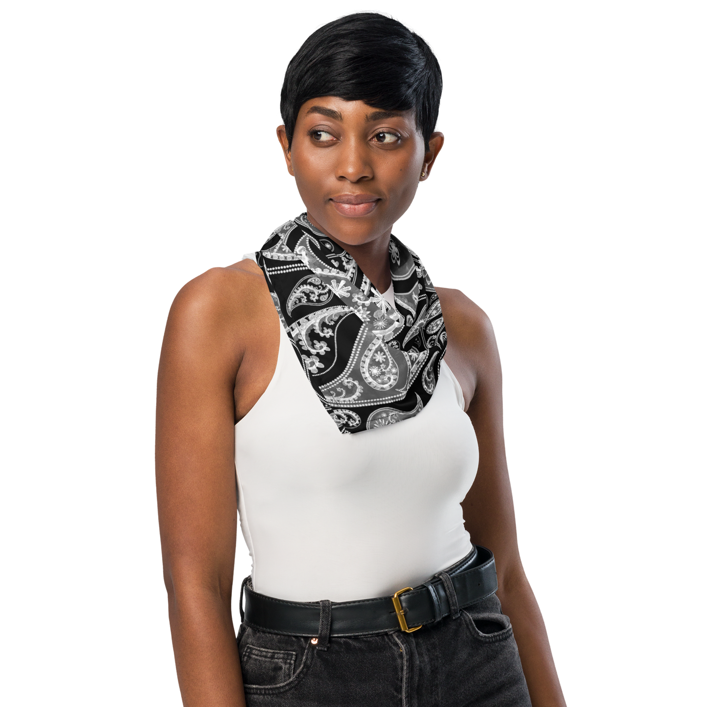 Black paisley bandana