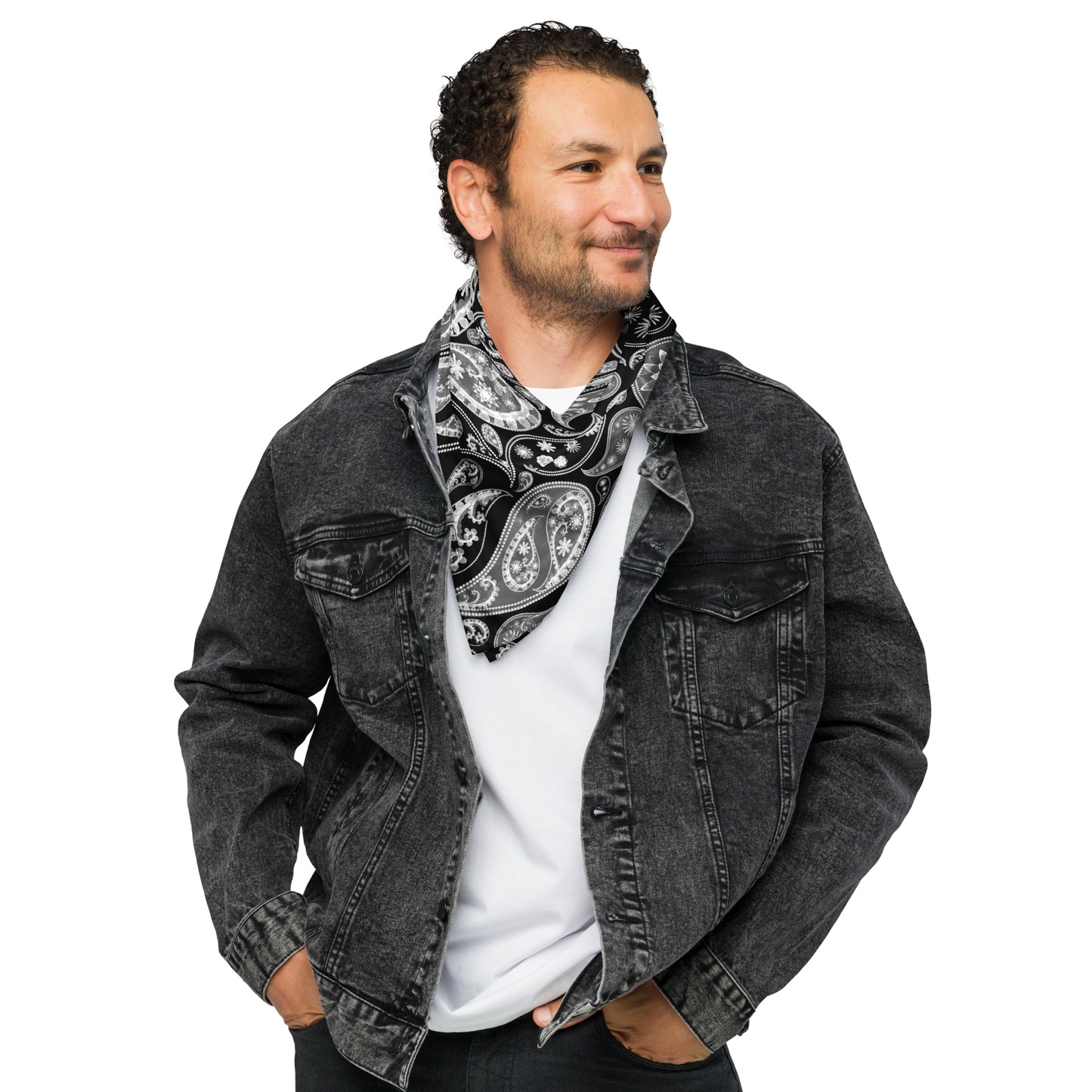 Black paisley bandana
