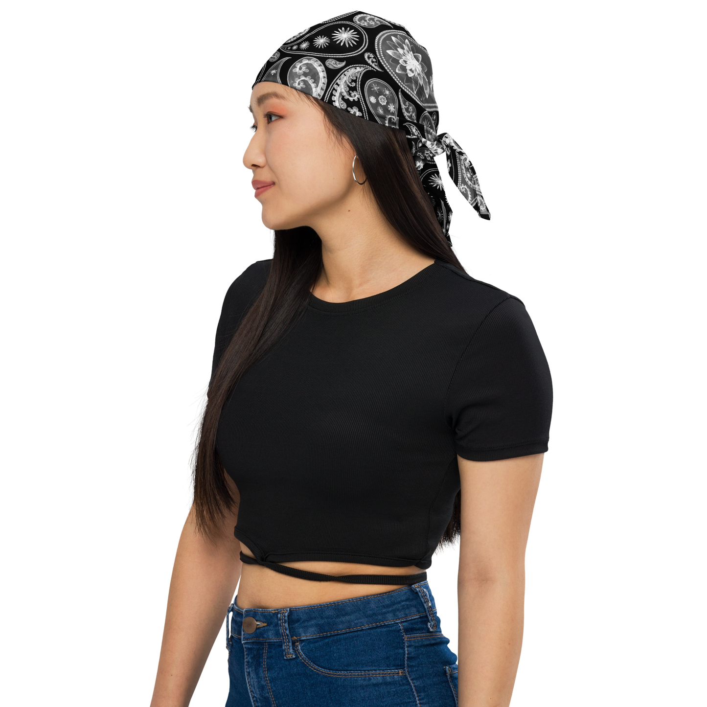 Black paisley bandana