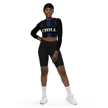 CHILL long-sleeve crop top